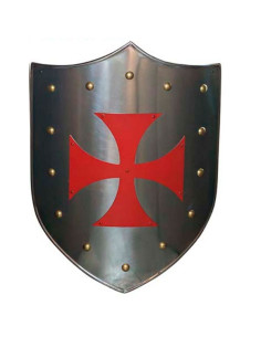 Bouclier Croix des Templiers Rouges