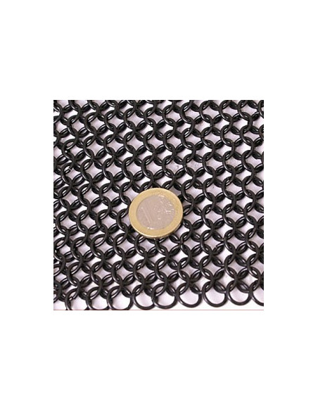 Cotte de mailles en acier noir