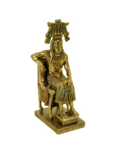 Figure pharaon égyptien sur son trône
