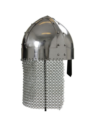 Casque viking avec cotte de mailles