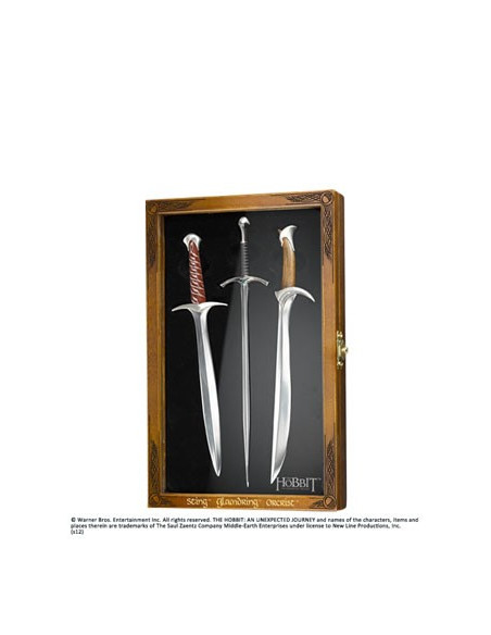 Set 3 ouvre-lettres et coffre, Hobbit