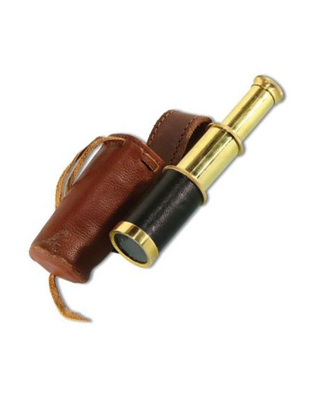 Télescope avec étui en cuir