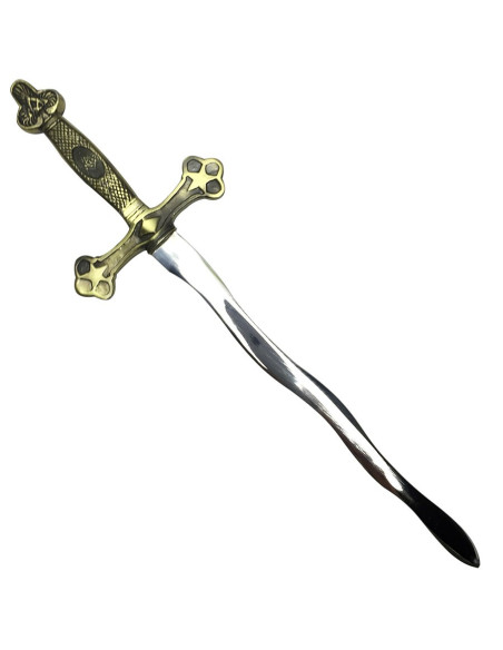 Ouvre-lettre maçonnique enflammé