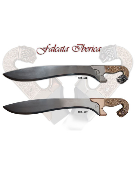 Falcata ibérique en argent
