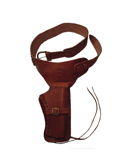 Peau pour 1 étui à revolver (pour droite)