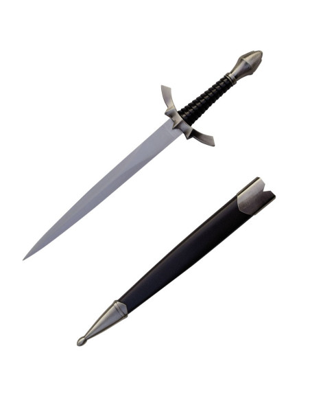dague médiévale avec fourreau