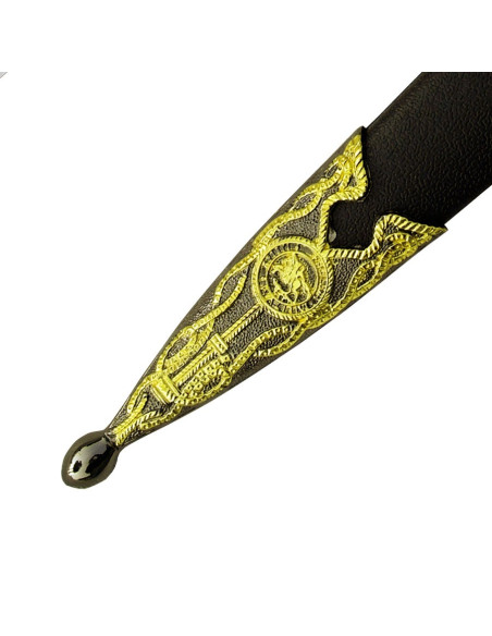 dague médiévale avec fourreau