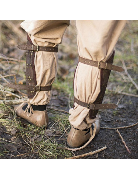 jambières brunes guerrières