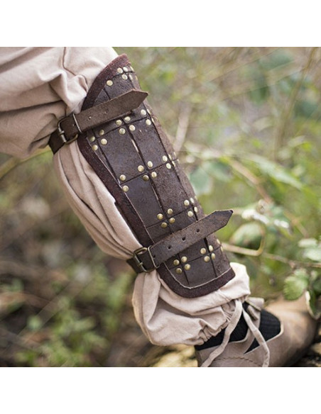 jambières brunes guerrières