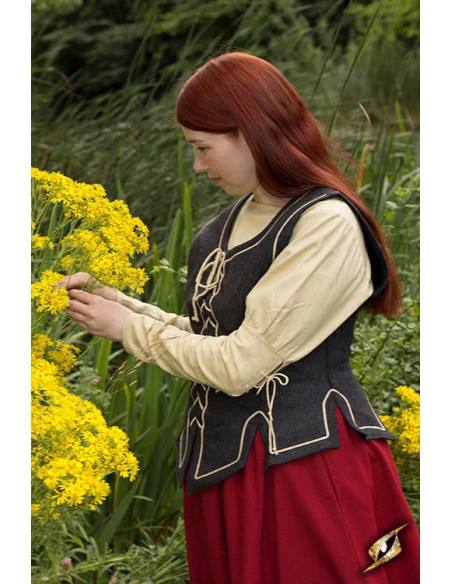 Gilet médiéval femme lacets