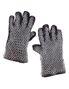 Gants en cotte de mailles galvanisés
