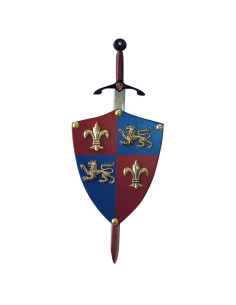 Mini-bouclier Black Prince avec mini-épée