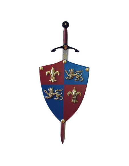 Mini-bouclier Black Prince avec mini-épée