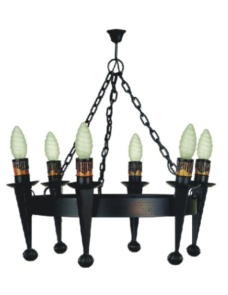 Lampe forge 6 torches