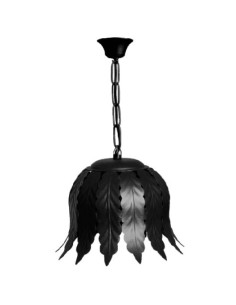 Lanterne médiévale en fer forgé laisse 1 lumière. (65x31cm.)