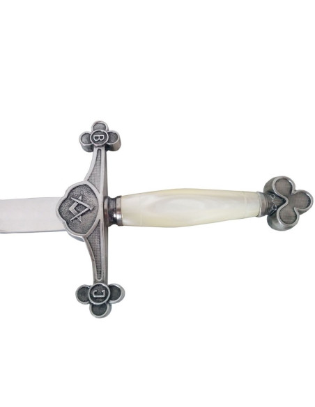 Épée maçonnique flamboyante en argent