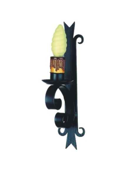 Appliquez une bougie de forge médiévale, 1 lumière