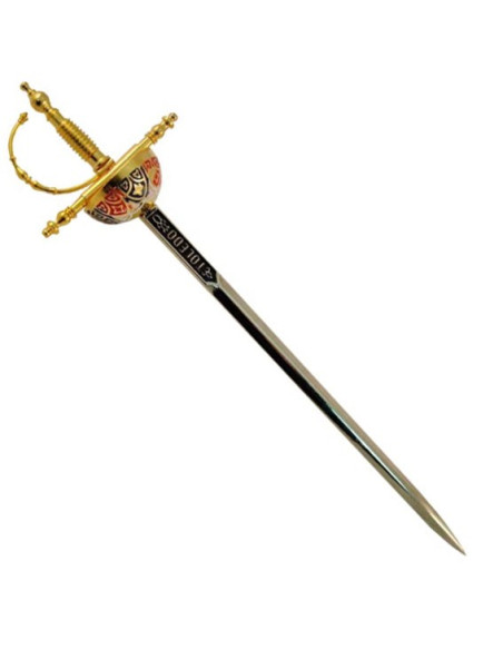 Set 6 mini-espadas históricas con soporte