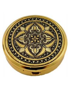 Pastillero Damasquinado redondo