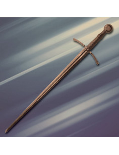 Main d'Azincourt et demi-épée de combat, tranchante