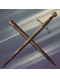 Main d'Azincourt et demi-épée de combat, tranchante 2