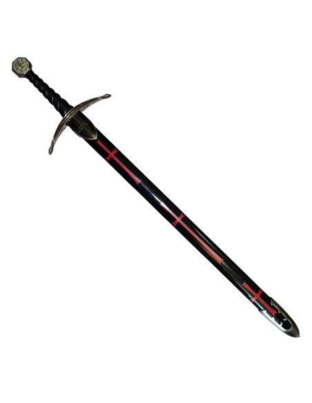 Épée templière avec fourreau