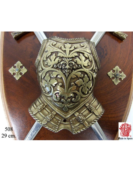 Cuirasse panoplie avec épées