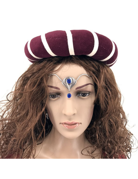 Diadème avec perles de cristal