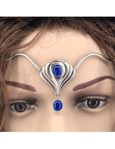 Diadème avec perles de cristal