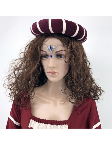 Diadème avec perles de cristal