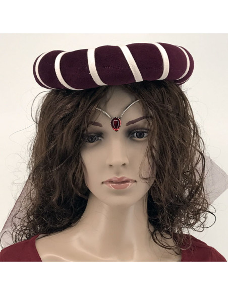 Diadème avec perles de cristal