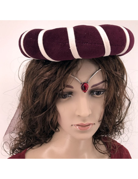 Diadème avec perles de cristal