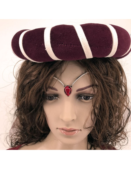 Diadème avec perles de cristal