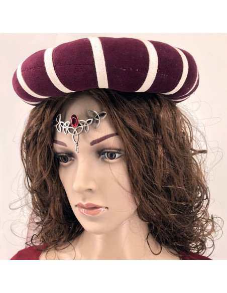 Diadème avec perles de cristal