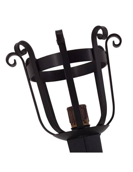 Forge torche appliquer 1 lumière, 114x26 cms.