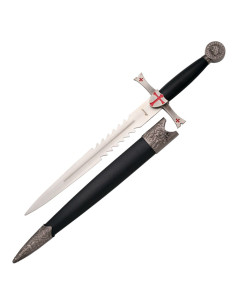 Flaming poignard Templar, l'or