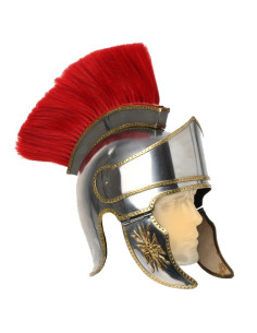 Casque romain avec panache