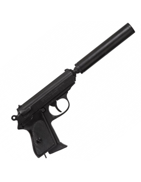 Pistolet semi-automatique avec silencieux