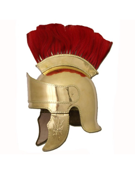 Casque grec avec panache