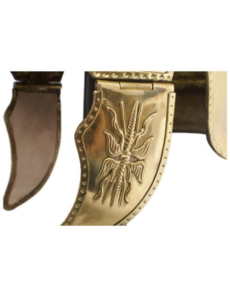 Casque grec avec panache