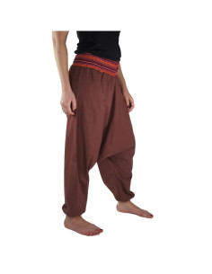 Pantalon large Jessie, rouge marsala