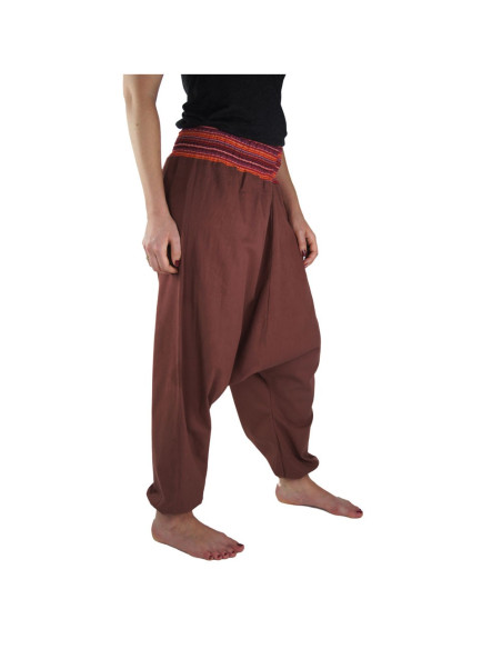 Pantalon large Jessie, rouge marsala