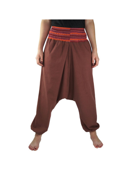 Pantalon large Jessie, rouge marsala