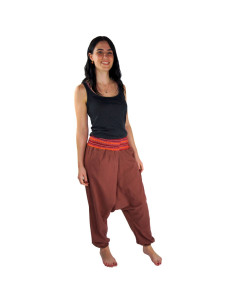 Pantalon large Jessie, rouge marsala 2