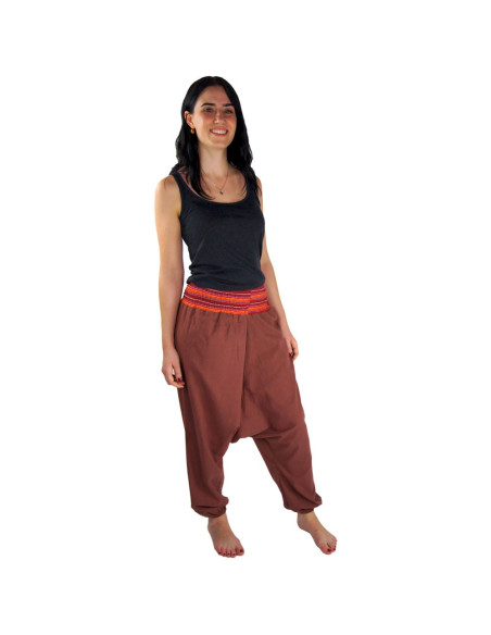 Pantalon large Jessie, rouge marsala