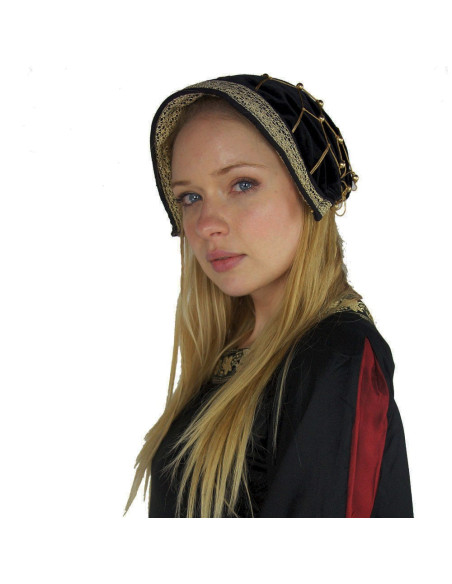 Noble casquette en velours noir