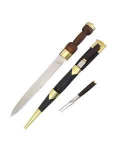 Dirk écossais avec fourchette et couteau