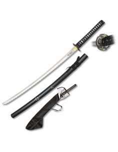 Acier au carbone Katana + étui + support