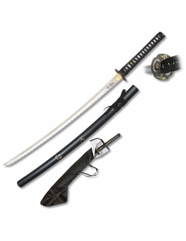 Acier au carbone Katana + étui + support ⚔️ Boutique Épées