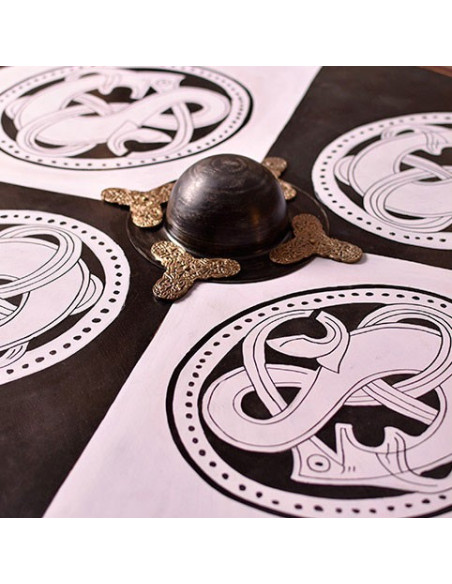 bouclier viking griffon nordique